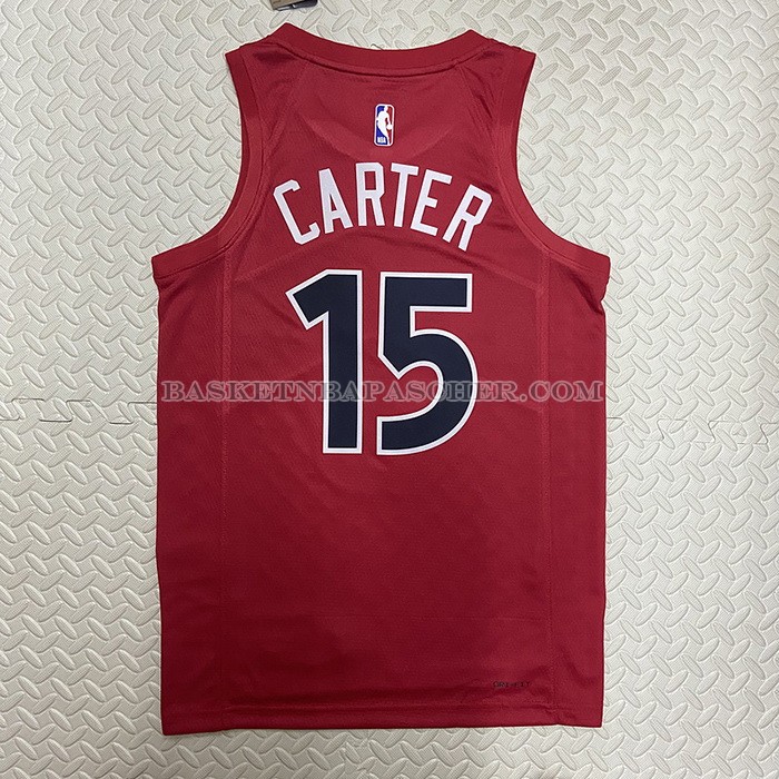 Maillot Tornto Raptors Vince Carter NO 15 Icon 2022-23 Rouge